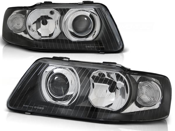 Design Scheinwerfer für Audi A3 (8L) Facelift 00-03 schwarz